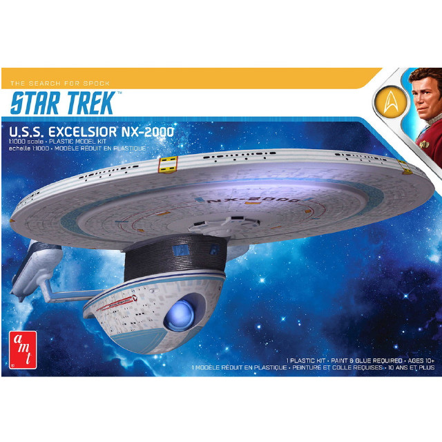 [PTM](再販)1/1000 U.S.S. エクセルシオール STAR TREK(スター・トレック) プラモデル(AMT1257) AMT