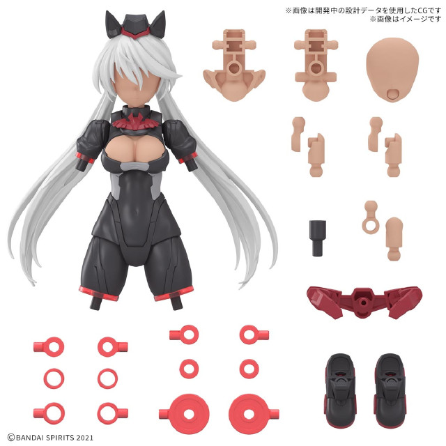 [PTM] 30MS オプションパーツセット18(サージェントコスチューム)[カラーC] 30 MINUTES SISTERS(サーティミニッツシスターズ) プラモデル用アクセサリ(5068563) バンダイスピリッツ