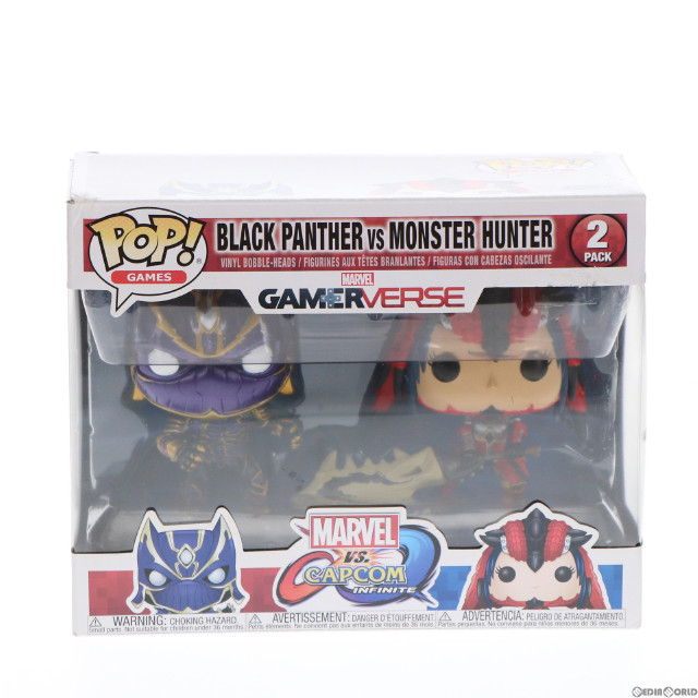 [SFT]POP! Game Series 2PK ブラックパンサー vs モンスターハンター マーベル VS. カプコン:インフィニット 完成品 ソフビフィギュア FUNKO(ファンコ)/ホットトイズ