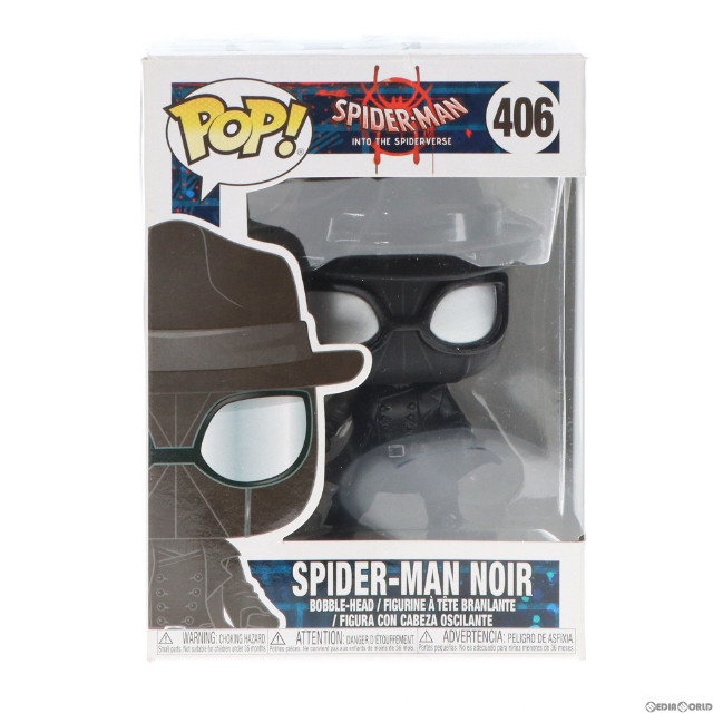 [SFT]POP! Marvel Series 406 スパイダーマン・ノワール スパイダーマン:スパイダーバース 完成品 ソフビフィギュア FUNKO(ファンコ)