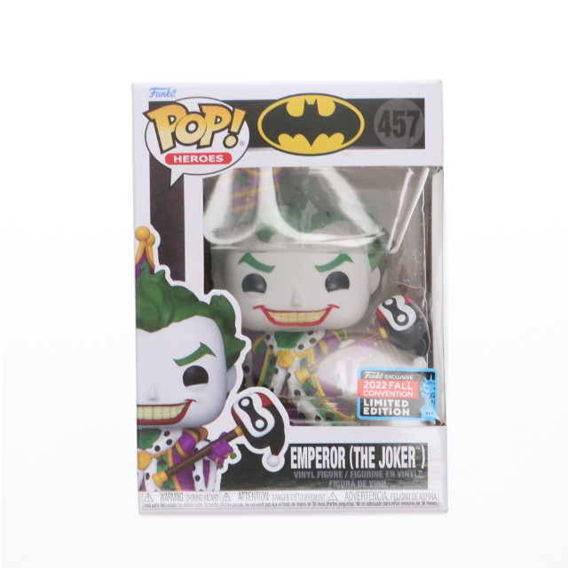 [SFT]2022 FALL CONVENTION限定 POP! HEROES 457 エンペラージョーカー スーパーマン:エンペラー・ジョーカー 完成品 ソフビフィギュア FUNKO(ファンコ)