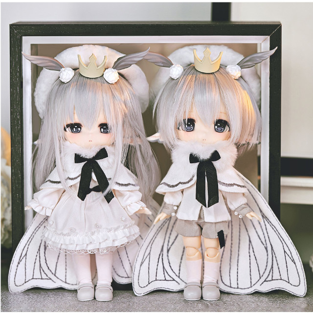 [DOL] 初回特典&アクリルスタンド付属 PICCODO(ピコドー) ACTION DOLL X 白匣アリス 白桑&灰葉(しろくわ&はいば) 2体セット 完成品 デフォルメドール+HANEKOノーメイクドールヘッド GENESIS(ジェネシス)