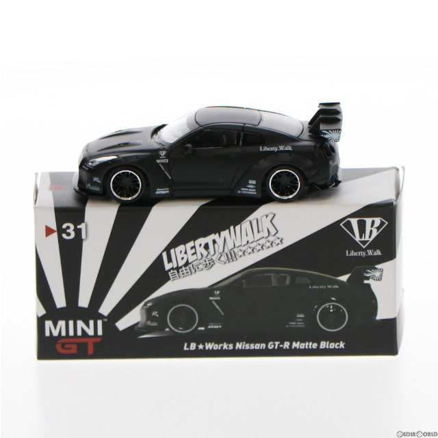 [MDL]MINI-GT LBWK LB-WORKS 日産 GT-R マットブラック 1/64 完成品 ミニカー TSM MODEL