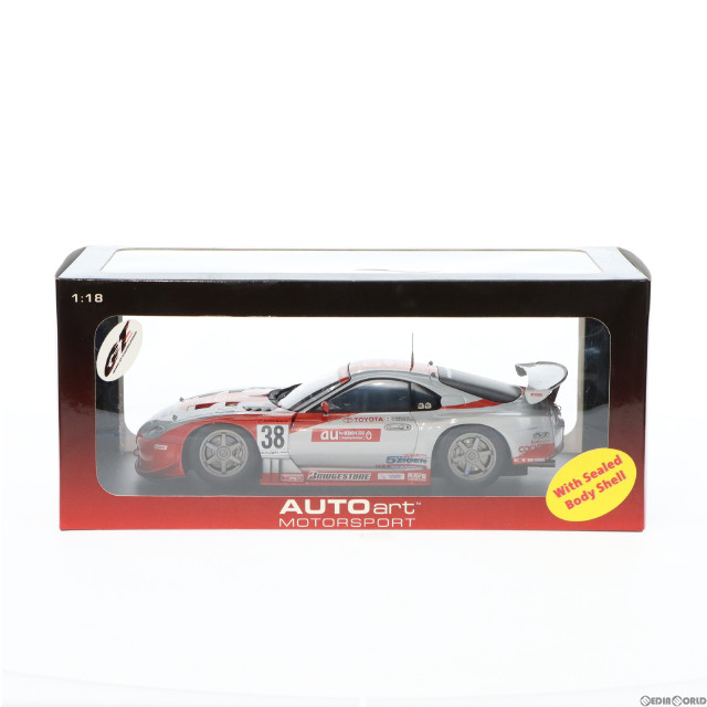 [MDL]1/18 トヨタ 2003 JGTC au セルモ スープラ #38(シルバー×レッド) ミニカー(80317) AUTOart(オートアート)