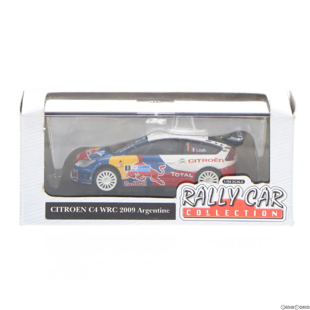 [MDL]ラリーカーコレクション 1/64 シトロエン C4 WRC 2009 アルゼンチン Red Bull #1(ホワイト×レッド×ブルー) 完成品 ミニカー CM's(シーエムズ)