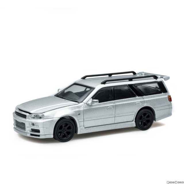 [MDL]1/64 Nissan Stagea Silver 完成品 ミニカー(PR64-NR34-STSIL) POP RACE(ポップレース)