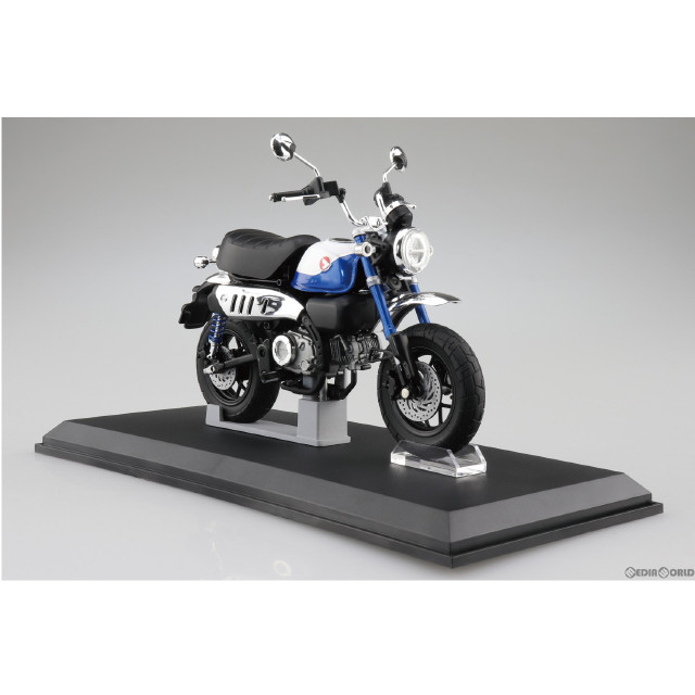 [MDL]1/12 完成品バイク Honda Monkey125 '22 パールグリッターリングブルー ミニカー(111215) スカイネット(アオシマ)