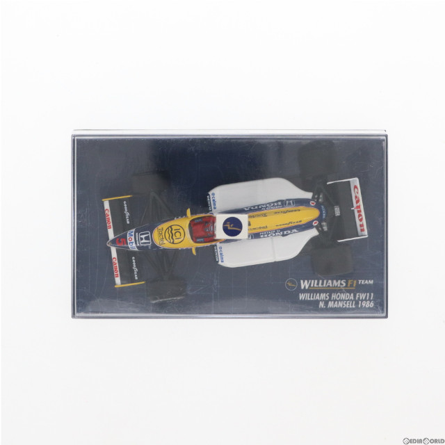 [MDL]1/43 WILLIAMS HONDA FW11 1986 Canon #5(ホワイト×イエロー) 完成品 ミニカー(400860005) MINICHAMPS(ミニチャンプス)