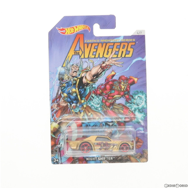 [MDL]Hot Wheels(ホットウィール) アベンジャーズ 3 NIGHT SHIFTER 1/64 完成品 ミニカー(FKD54) Mattel(マテル)