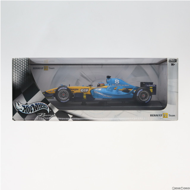 [MDL]Hot Wheels(ホットウィール) Racing METAL COLECTION RENAULT F1 Team R24 elf #8(ブルー×イエロー) 1/18 完成品 ミニカー(B6205-0510) Mattel(マテル)