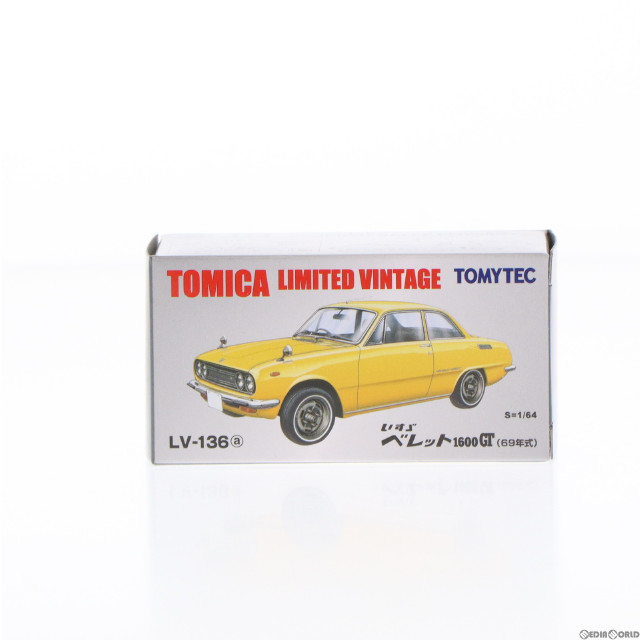 [MDL]トミカリミテッドヴィンテージ 1/64 TLV-136a いすず ベレット 1600GT 69年式(イエロー) 完成品 ミニカー(271475) TOMYTEC(トミーテック)