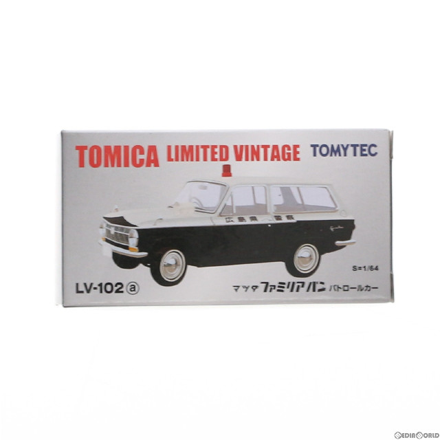 [MDL]トミカリミテッドヴィンテージ 1/64 TLV-102a マツダ ファミリアバン パトロールカー(ホワイト×ブラック) 完成品 ミニカー(227700) TOMYTEC(トミーテック)