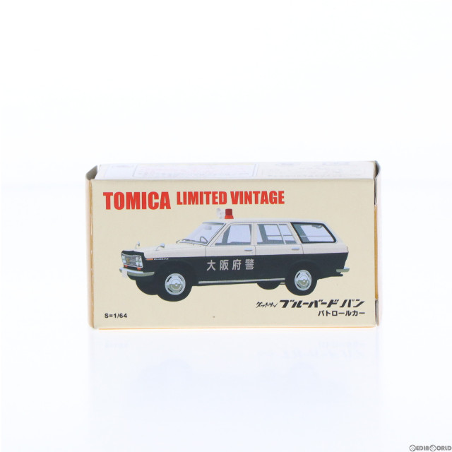[MDL]トミカリミテッドヴィンテージ 1/64 ダットサン ブルーバード バン パトロールカー(ブラック×ホワイト) トミカショップオリジナル 完成品 ミニカー(225904) TOMYTEC(トミーテック)