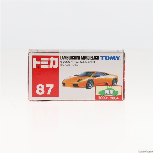 [MDL]トミカ No.87 1/62 ランボルギーニ ムルシエラゴ(オレンジ/赤箱/中国製/TOMY青字) 完成品 ミニカー トミー