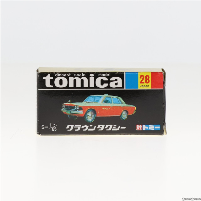 [MDL]トミカ No.28 1/65 トヨタ クラウン タクシー(イエロー×オレンジ/黒箱) 復刻版 完成品 ミニカー トミー