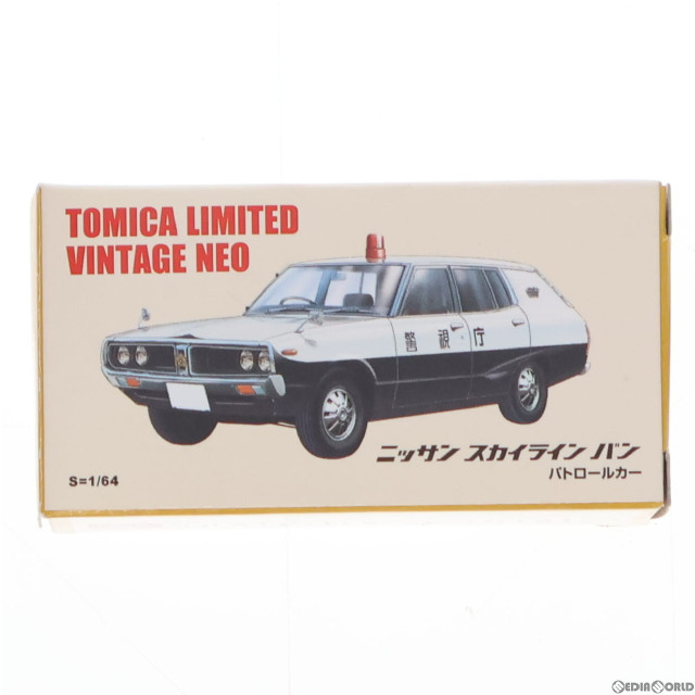 [MDL]トミカリミテッドヴィンテージ NEO 1/64 ニッサン スカイライン バン パトロールカー(ホワイト×ブラック) トミカショップオリジナル 完成品 ミニカー(232438) TOMYTEC(トミーテック)