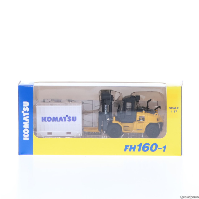 [MDL]1/87 KOMATSU FH160-1 FORKLIFT(イエロー×ブラック) 完成品 ミニカー コマツ