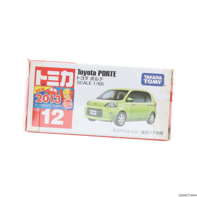 [MDL]トミカ No.12 1/65 トヨタ ポルテ(ライトグリーン/赤箱/中国製) 完成品 ミニカー タカラトミー