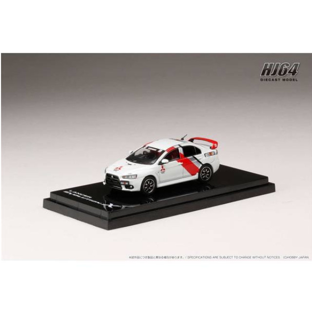 [MDL]1/64 三菱 LANCER EVOLUTION(ランサーエボリューション) X RALLIART COLOR(WHITE) 完成品 ミニカー(HJ644053RA) ホビージャパン