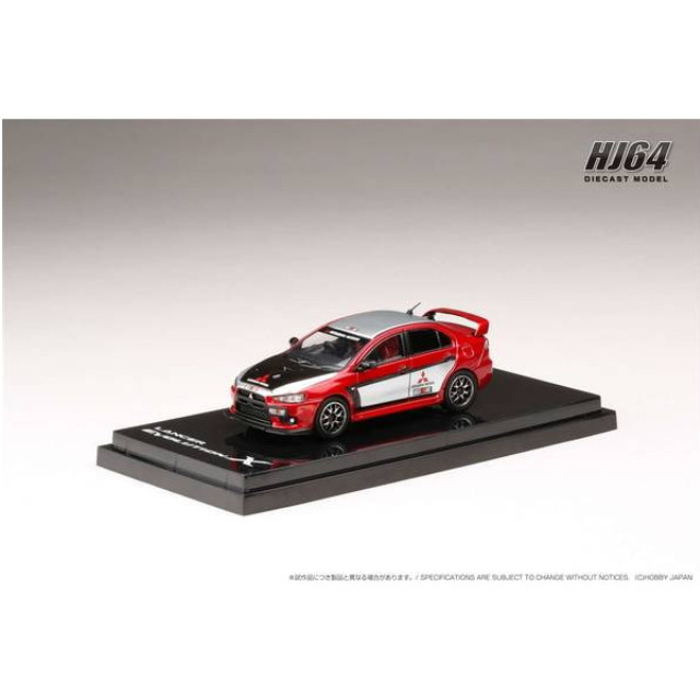 [MDL]1/64 三菱 LANCER EVOLUTION(ランサーエボリューション) X RALLIART COLOR(RED) 完成品 ミニカー(HJ644053RB) ホビージャパン