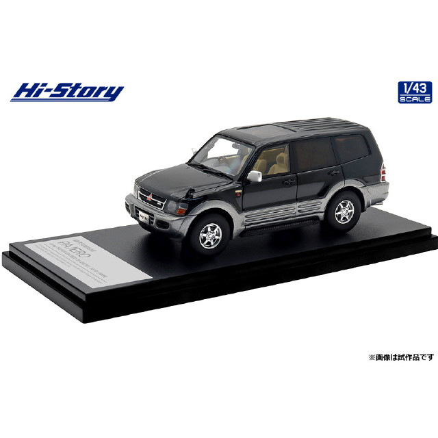 [MDL]Hi-Story(ハイストーリー) 1/43 MITSUBISHI PAJERO(パジェロ) Long SUPER EXCEED DI-DIESEL 3200(1999) ピレネーブラック/クイーンズシルバー 完成品 ミニカー(HS473BK) インターアライド