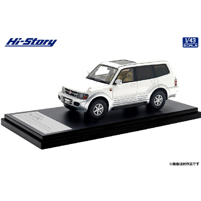 [MDL]Hi-Story(ハイストーリー) 1/43 MITSUBISHI PAJERO(パジェロ) Long SUPER EXCEED DI-DIESEL 3200(1999) ソフィアホワイト/サテライトシルバー 完成品 ミニカー(HS473WH) インターアライド