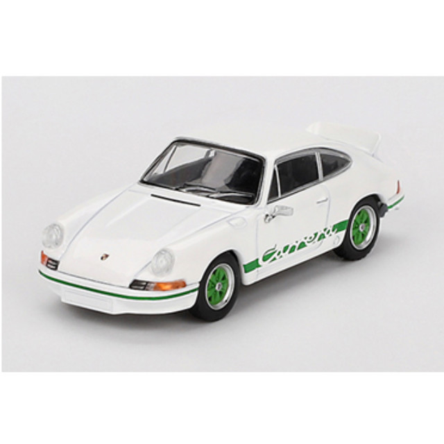 [MDL] MINI-GT 1/64 ポルシェ 911 カレラ RS 2.7 グランプリホワイト/グリーンリバリー(右ハンドル) 完成品 ミニカー(MGT00801-R) TSM(トゥルースケールミニチュアズ)