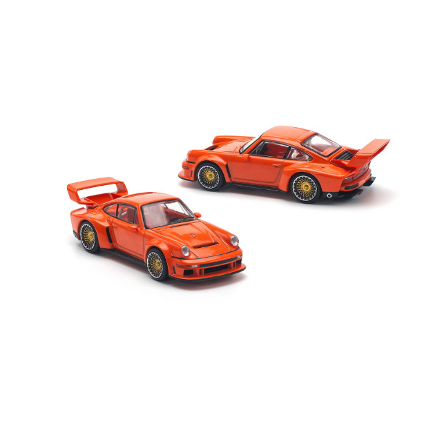 [MDL] 1/64 SINGER(シンガー) DLS TURBO(TRACK) ORANGE 完成品 ミニカー(PR640131) POP RACE(ポップレース)