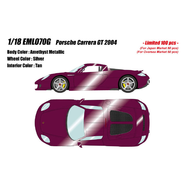 [MDL] 1/18 Porsche Carrera(ポルシェ カレラ) GT 2004 アメジストメタリック 完成品 ミニカー(EML070G) EIDOLON(アイドロン)