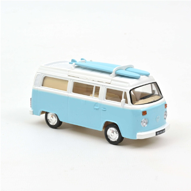 [MDL](再販)Jet Car 1/43 VW T2b キャンパー バン ブルー 完成品 ミニカー(841100) NOREV(ノレブ)