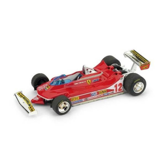 [MDL]1/43 フェラーリ 312 T4 No.12 1979 F1 ロングビーチGP ウィナー G. Villeneuve 完成品 ミニカー(R578) BRUMM(ブルム)