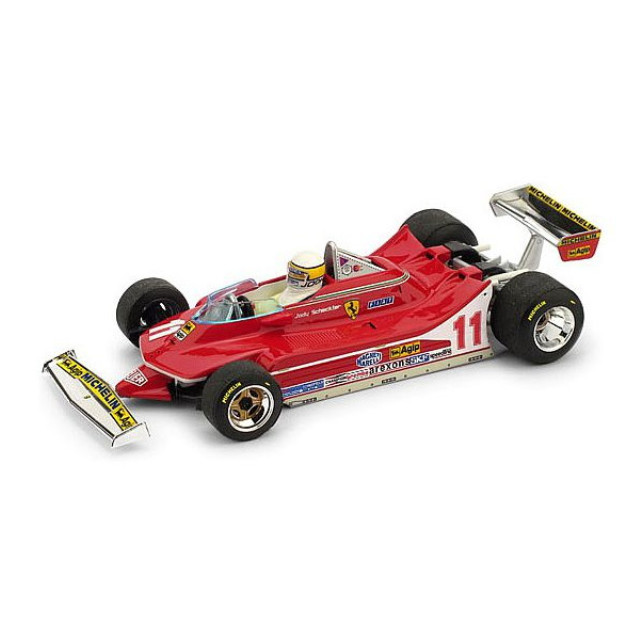 [MDL](再販)1/43 フェラーリ 312 T4 1979年 イタリアGP 1位 #11 J.Schekter ドライバーフィギュア付 完成品 ミニカー(R511CH) BRUMM(ブルム)