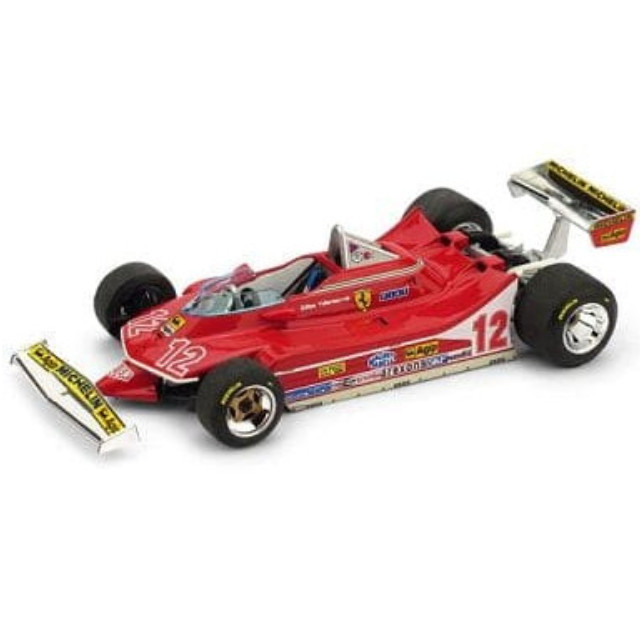 [MDL](再販)1/43 フェラーリ 312 T4 1979年フランスGP 2位 #12 Gilles Villeneuve 完成品 ミニカー(R512) BRUMM(ブルム)