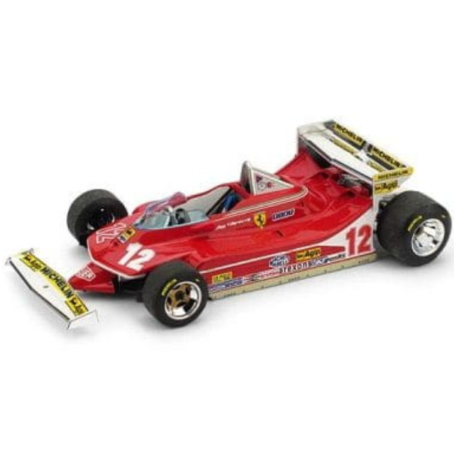 [MDL](再販)1/43 フェラーリ 312 T4 1979年モナコGP #12 Gilles Villeneuve 完成品 ミニカー(R514) BRUMM(ブルム)