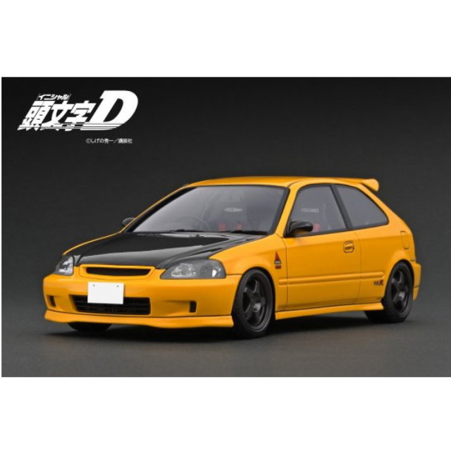 [MDL] 1/18 INITIAL D Honda CIVIC(EK9) Type R Yellow 完成品 ミニカー(IG3629) ignition model(イグニッションモデル)