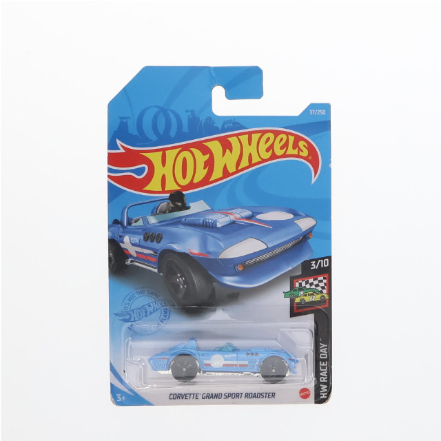 [MDL]Hot Wheels(ホットウィール) HW RACE DAY 1/64 CORVETTE GRAND SPORT ROADSTER(ブルー×レッド×ホワイト) 完成品 ミニカー(GRX92-M7C5) Mattel(マテル)