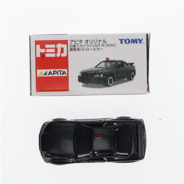 [MDL]トミカ アピタオリジナル 1/61 日産 スカイライン GT-R(R34) 捜査用パトロールカー(ブラック) 完成品 ミニカー トミー