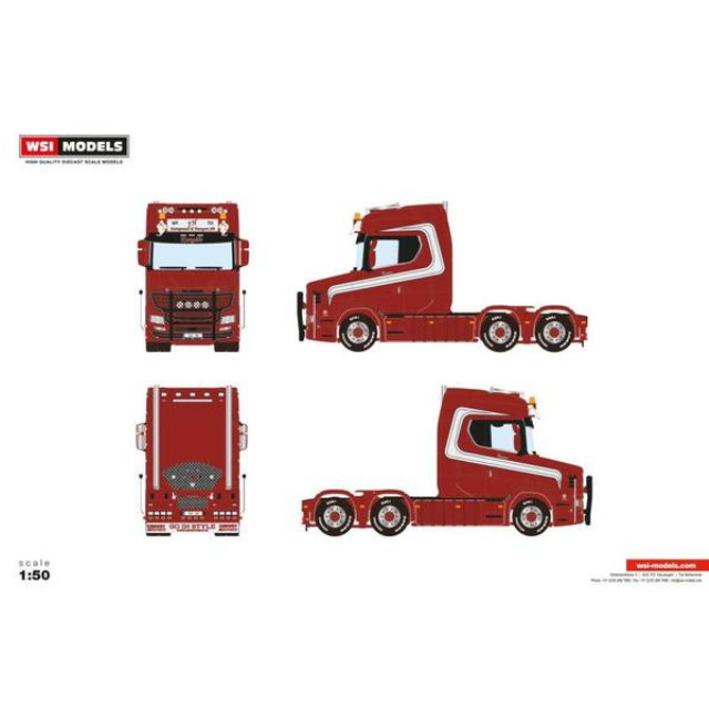 [MDL] 1/50 JH Entreprenard & Transport VLASTUIN TORPEDO 6X2 TAG AXLE 完成品 ミニカー(01-4514) WSI MODELS