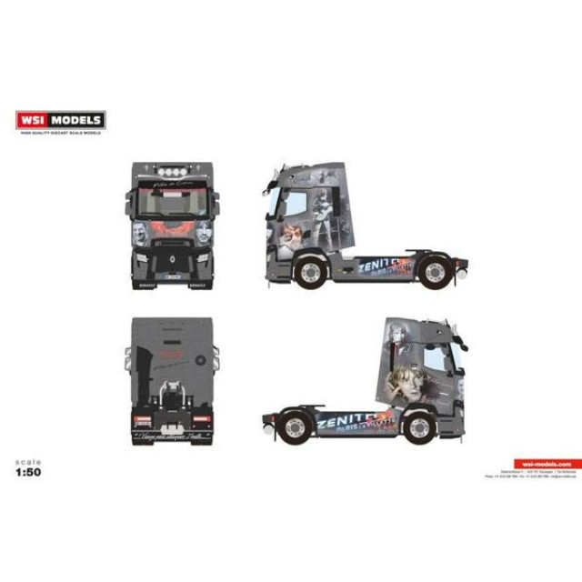 [MDL] 1/50 TCE RENAULT TRUCKS T HIGH EVO 4X2 完成品 ミニカー(01-4523) WSI MODELS