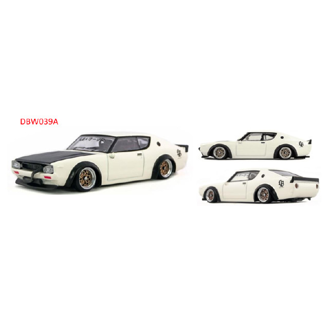 [MDL]1/64 Nissan スカイライン ケンメリ リバティーウォーク(C110) ホワイト 完成品 ミニカー(DBW039A) D MODEL(Dモデル)