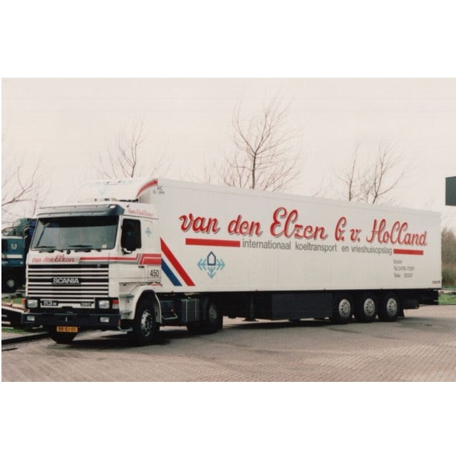 [MDL] 1/50 van den Elzen SCANIA 3 SERIES 4X2 REEFER TRAILER - 3 AXLE 完成品 ミニカー(01-4601) WSI MODELS