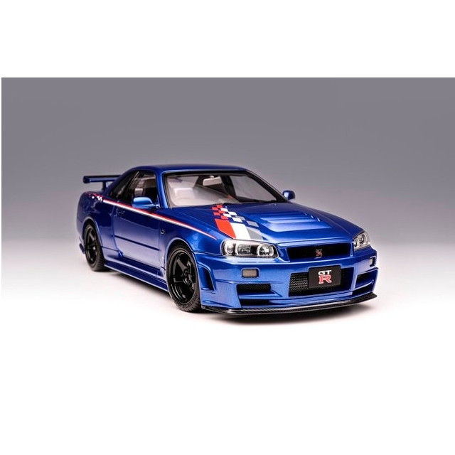 [MDL] 1/18 Nissan Skyline(スカイライン) GT-R(R34) NISMO CUSTOMIZED ベイサイドブルー 完成品 ミニカー(M83428) MOTORHELIX(モーターヘリックス)