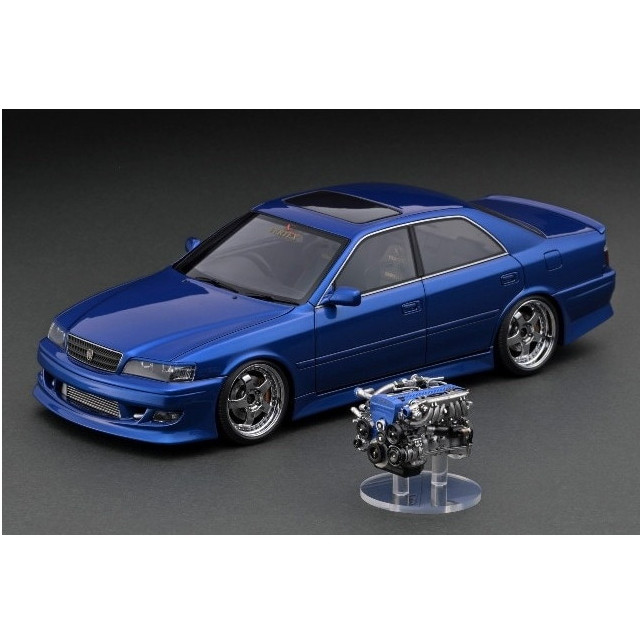 [MDL] 1/18 VERTEX JZX100 Chaser Blue Metallic(ブルーメタリック) With Engine 完成品 ミニカー(IG3319) ignition model(イグニッションモデル)