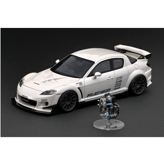 [MDL] 1/18 Mazda(マツダ) RX-8(SE3P) RE Amemiya Pearl White(パールホワイト) With Engine 完成品 ミニカー(IG3174) ignition model(イグニッションモデル)