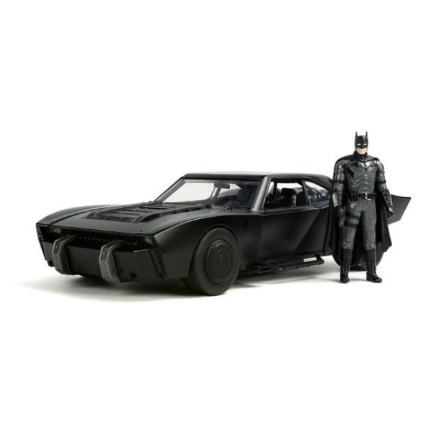 [MDL] (再販) HOLLYWOOD RIDESシリーズ 1/18 バットモービル バットマンフィギュア付 ライト点灯 THE BATMAN-ザ・バットマン- 2022 完成品 ミニカー(JADA32504) Jada Toys(ジャダトイズ)