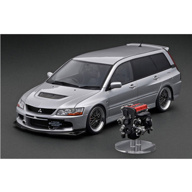 [MDL] (再販) 1/18 Mitsubishi Lancer Evolution Wagon(ランサーエボリューションワゴン)(CT9W) Silver With Engine 完成品 ミニカー(IG2769) ignition model(イグニッションモデル)