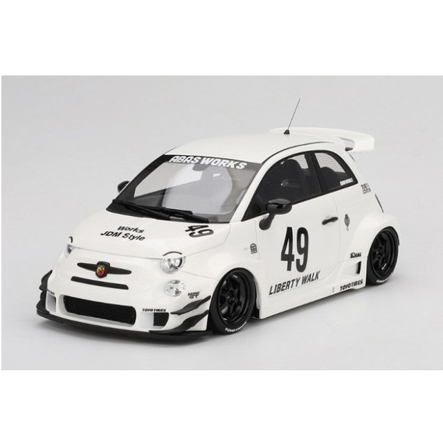 [MDL] Top Speedシリーズ 1/18 アバルト 595 LB-WORKS x Abas Works ガラ ホワイト 完成品 ミニカー(TS0606) TSM(トゥルースケールミニチュアズ)