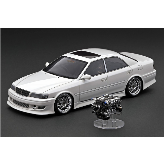 [MDL] (再販) 1/18 VERTEX(ヴァーテックス) JZX100 Chaser(チェイサー) Pearl White(パールホワイト) With Engine 完成品 ミニカー(IG3313) ignition model(イグニッションモデル)