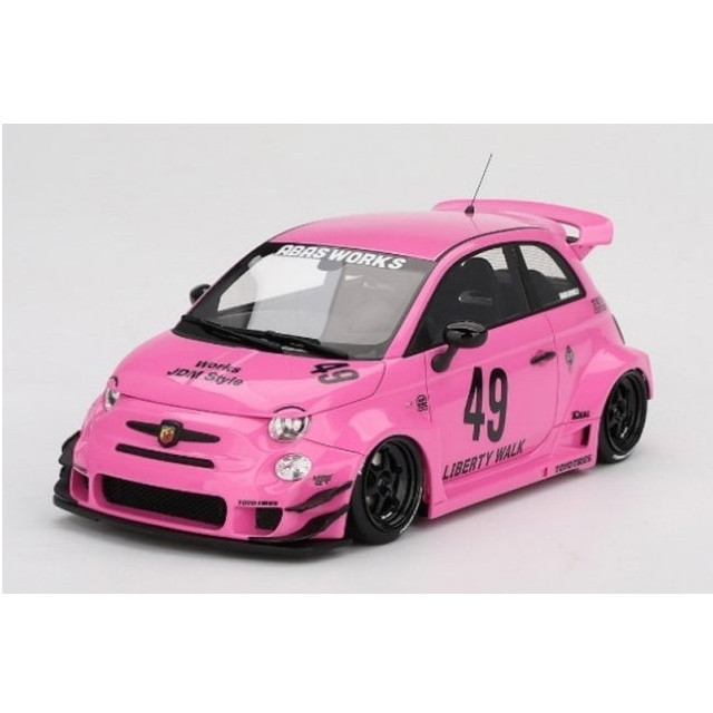 [MDL] Top Speedシリーズ 1/18 アバルト 595 LB-WORKS x Abas Works(ピンク) 完成品 ミニカー(TS0607) TSM(トゥルースケールミニチュアズ)
