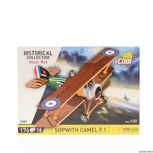 [TOY]COBI HISTORICAL COLLECTION(コビ ヒストリカルコレクション) 2987 1/32 Sopwith Camel F.1(ソッピース キャメル F.1) 完成トイ COBI(コビ)